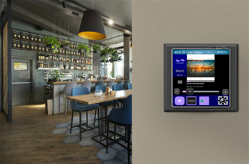 Bluesound Professional CP200 on wall