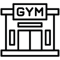 GYM building icon