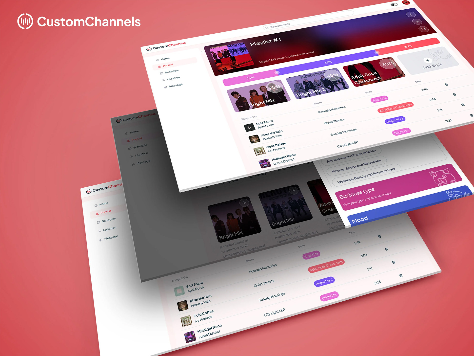 Custom Channel dashboard