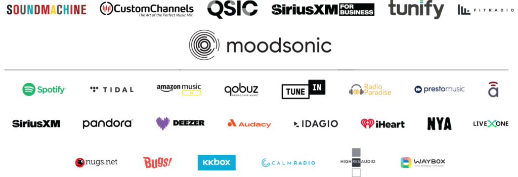 Audio Streaming logo salad