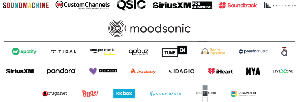 Audio Streaming logo salad