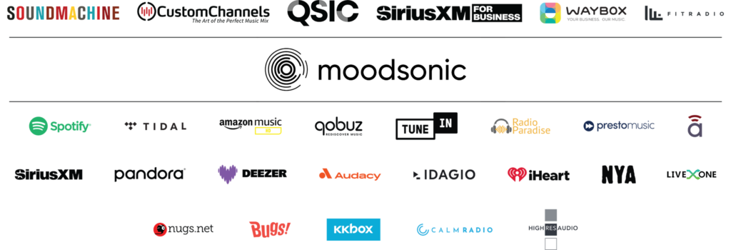 Audio Streaming logo salad